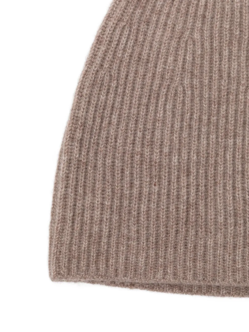  Loop Cashmere Ribbed-knit Beanie - Neutrals 