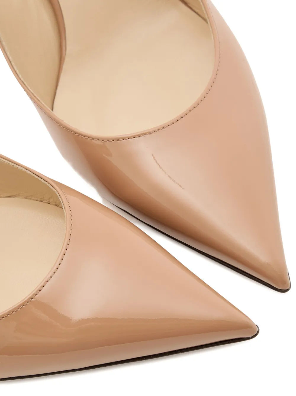 Jimmy Choo 65 mm Bing muiltjes verfraaid met kristallen Beige