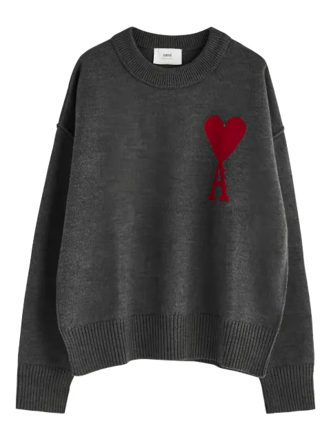 American Vintage heart-logo crew-neck sweater