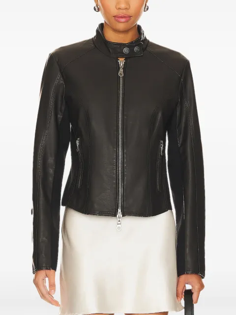 Free People zip-fastening biker jacket