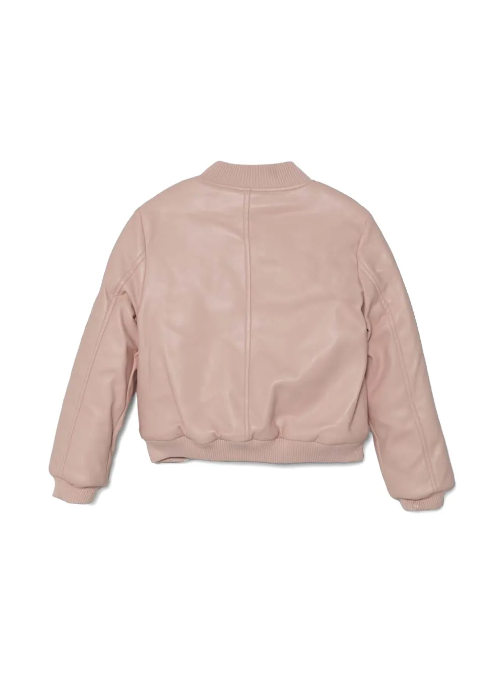 guess kids logo-patch bomber jacket - Roze