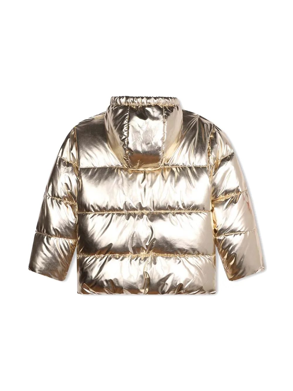 Image 2 of Karl Lagerfeld Kids Jaqueta matelassê com efeito metalizado