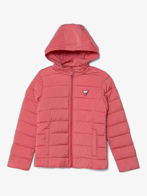 guess kids Gefütterte Jacke mit Logo-Applikation