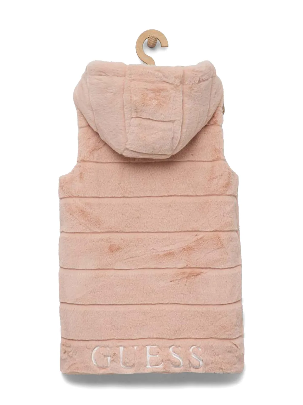 Guess kids faux-fur gilet - Roze