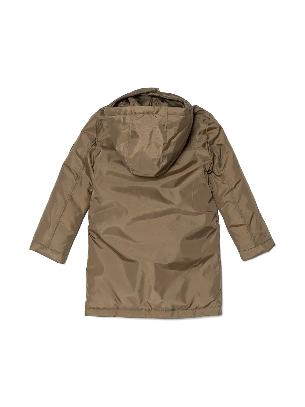 guess kids logo-appliqué jacket - Beige