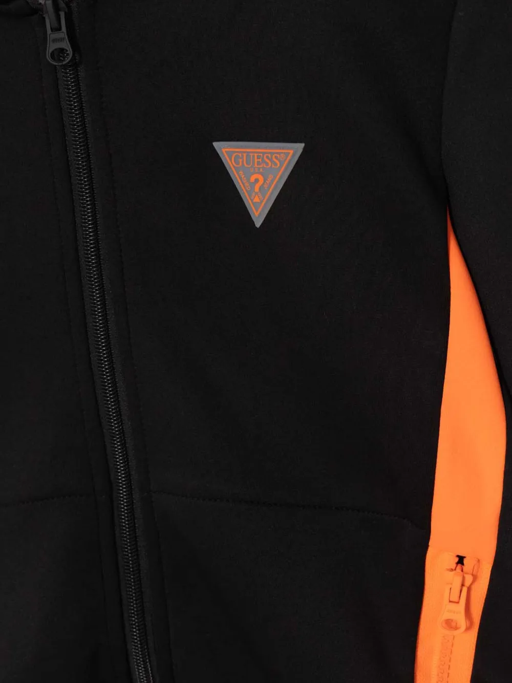 guess kids Hoodie met logo Zwart