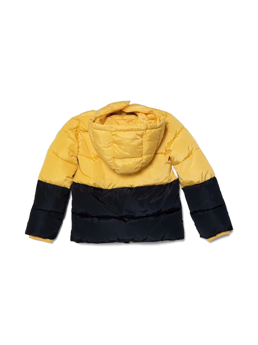 guess kids logo padded jacket - Geel