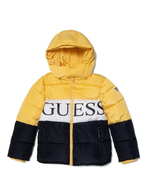 guess kids chamarra capitonada con logo