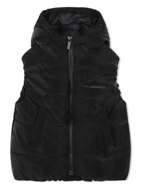 Karl Lagerfeld Kids hooded gilet 