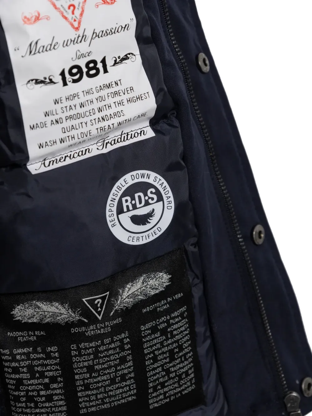 guess kids Parka met logo Blauw