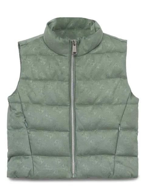 guess kids logo vest jacket