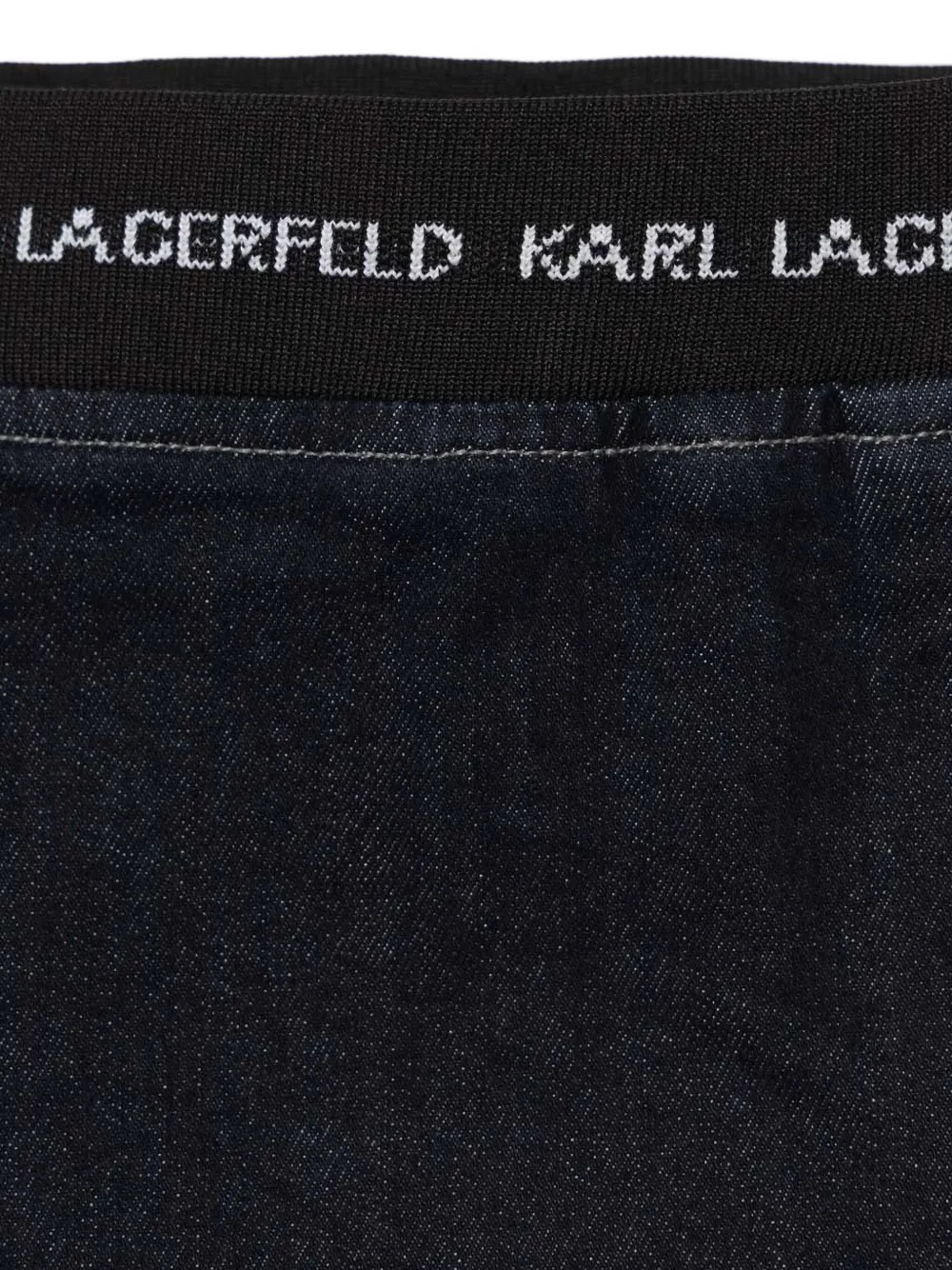 Karl Lagerfeld Kids Mini-rok met logoband Blauw