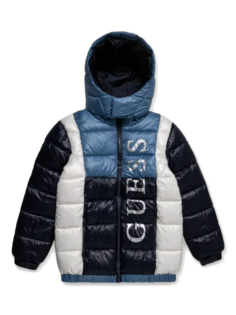 guess kids logo padded jacket