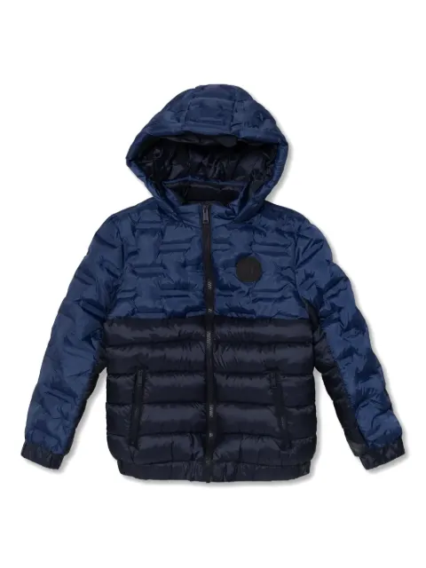 guess kids chamarra capitonada con logo