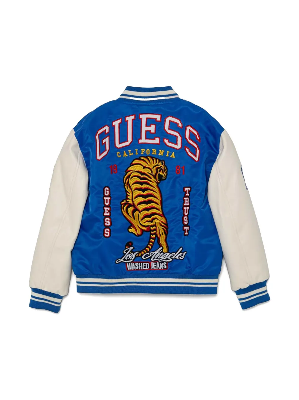 guess kids logo bomber jacket - Blauw