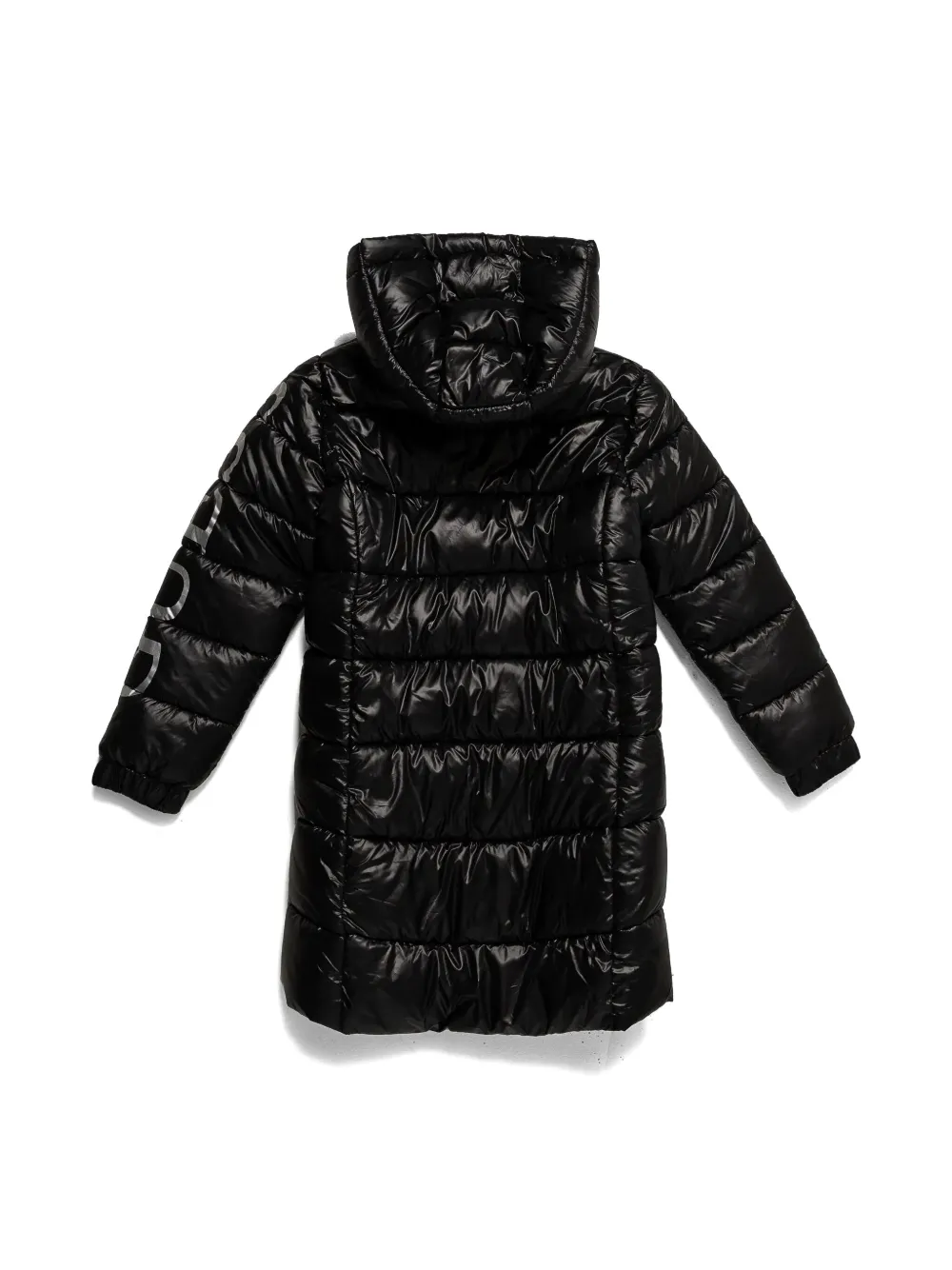 guess kids logo padded coat - Zwart