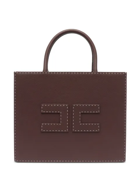 Elisabetta Franchi contrast-stitching tote bag
