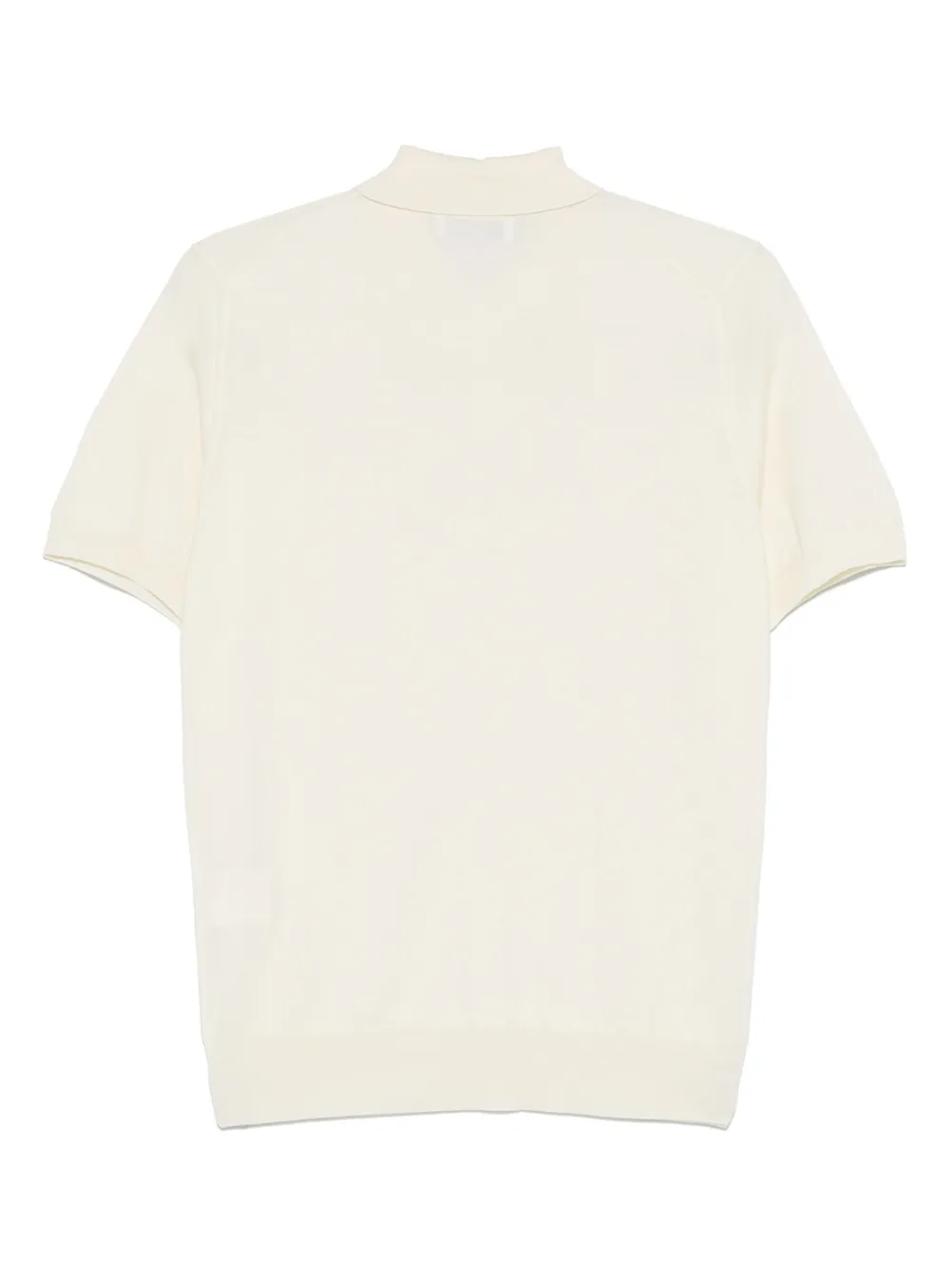 Lardini Fijngebreid poloshirt - Beige