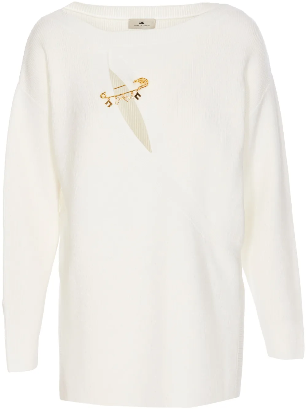 Elisabetta Franchi pull Franchi - Blanc