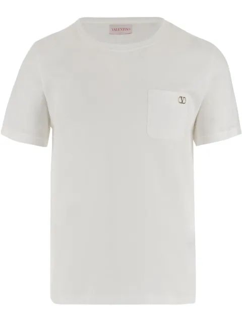 Valentino Garavani logo-plaque cotton t-shirt