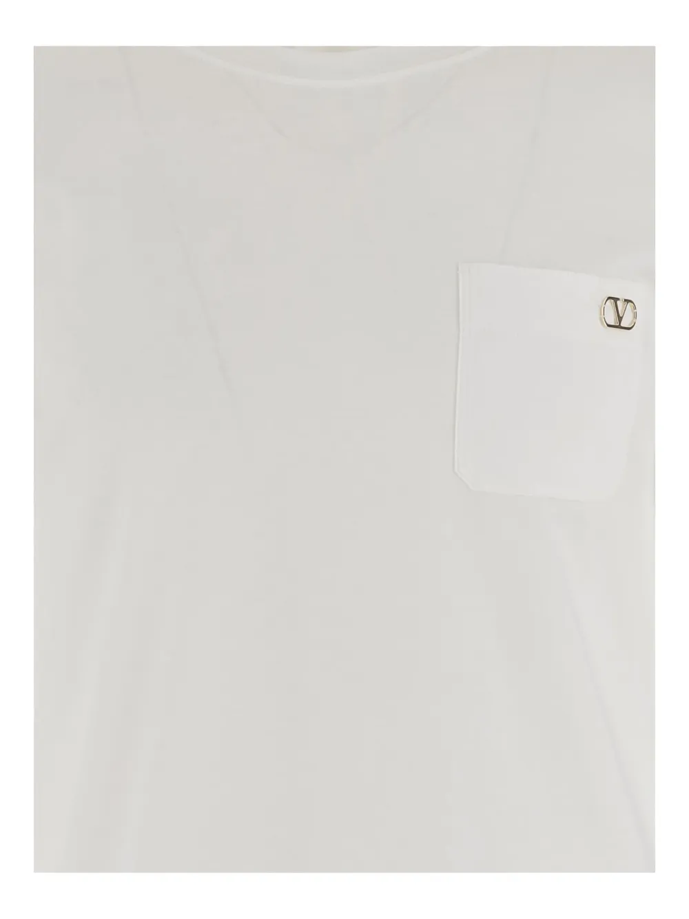 Valentino Garavani logo-plaque cotton t-shirt - Wit