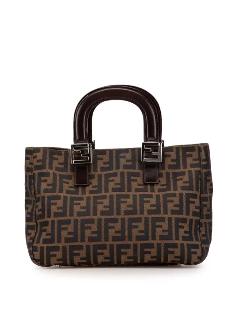 Fendi Pre-Owned 2000-2010 Small Zucca Canvas Twins tote bag