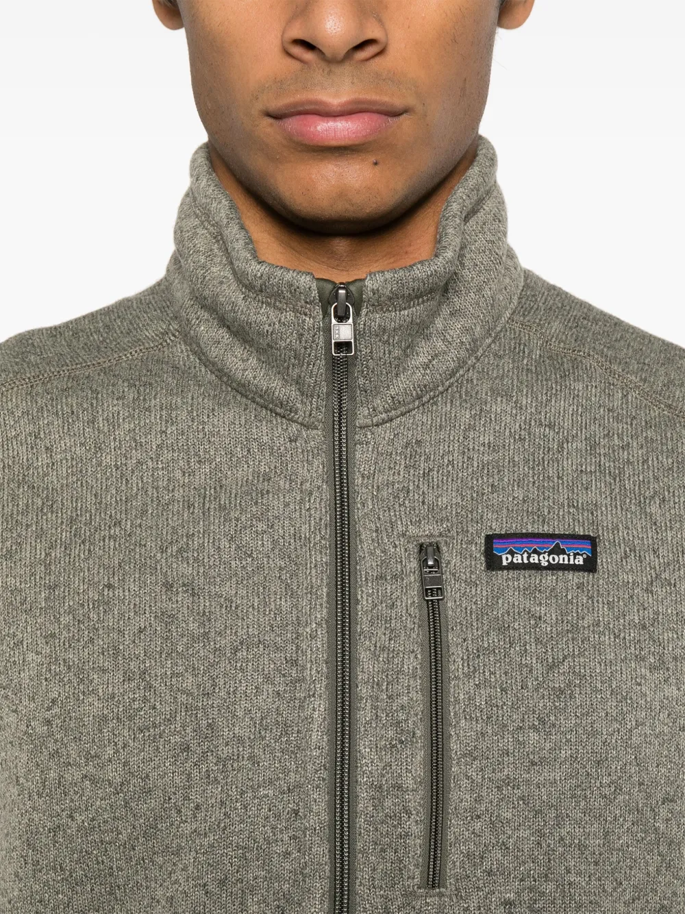 Patagonia Bodywarmer met logopatch Groen