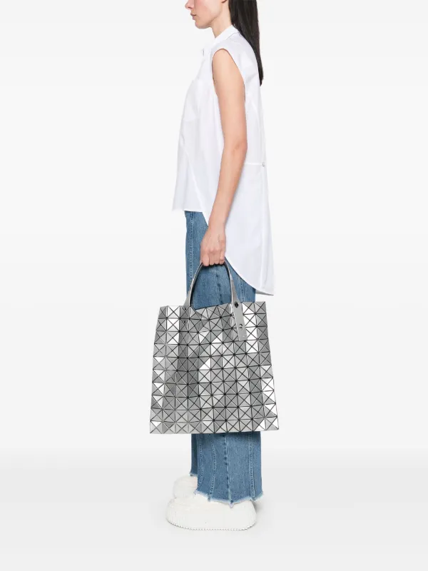 BAO BAO ISSEY MIYAKE グレー ハンドバッグ34×34