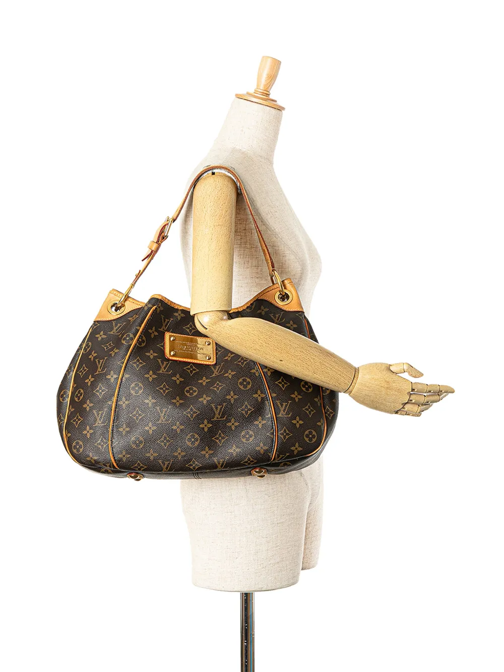 Louis Vuitton Pre-Owned 2008 Galliera PM schoudertas met monogram - Bruin