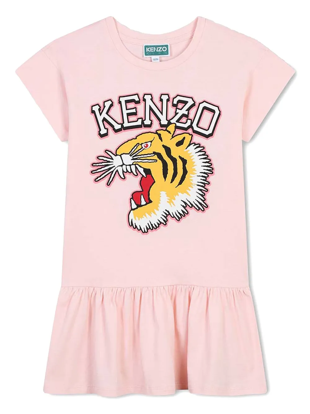 Kenzo Kids Katoenen jurk Roze