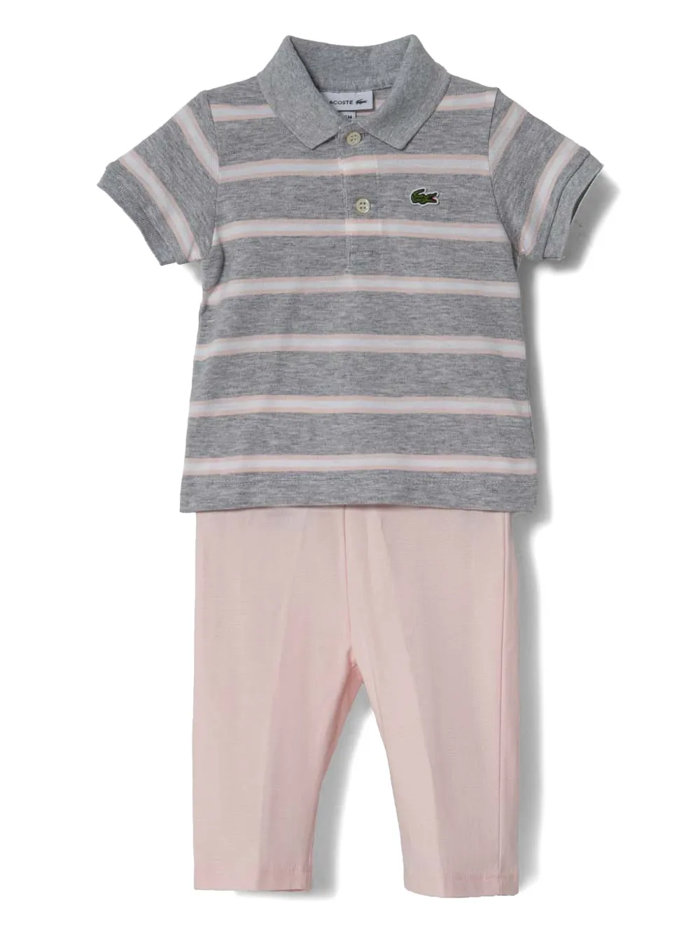 Lacoste Kids set de pijama de algodón orgánico | gris | Image 1