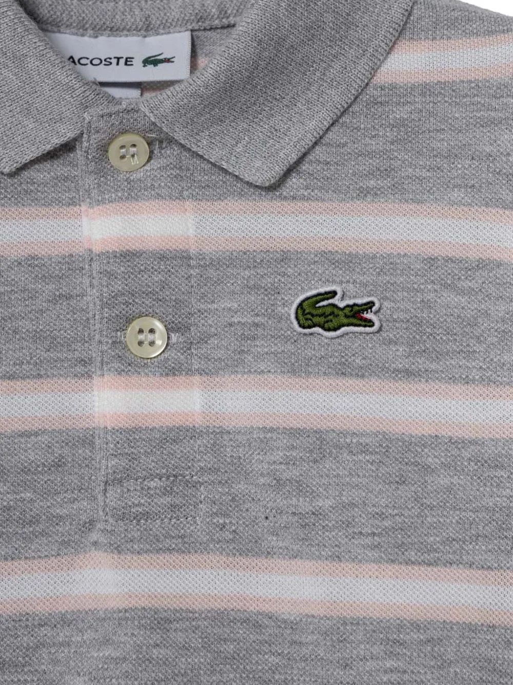 Lacoste Kids Pyjama van biologisch katoen Grijs