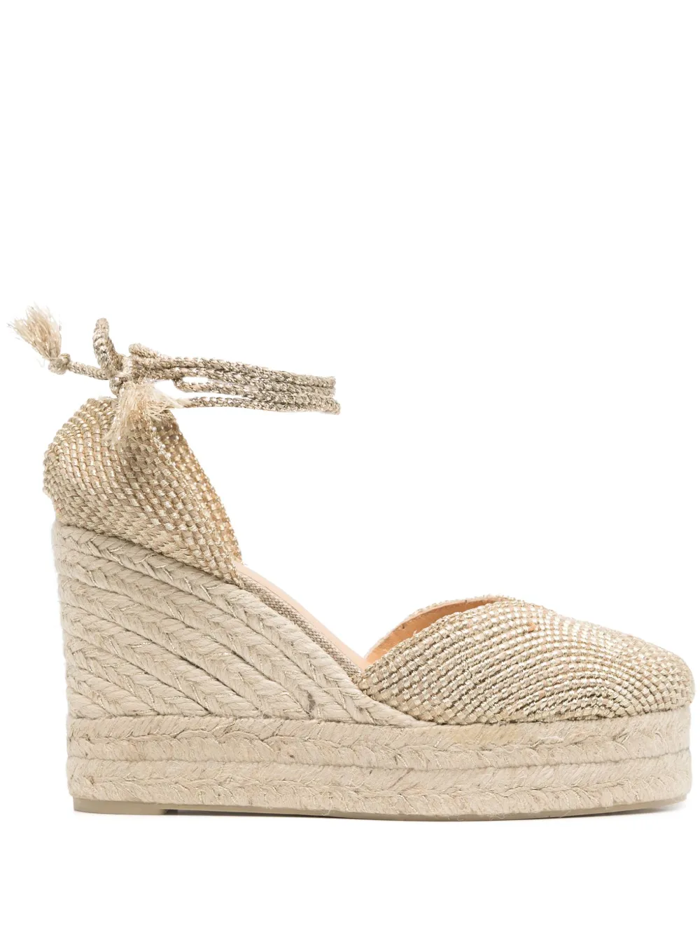 Castañer 80mm Cora espadrilles Gold