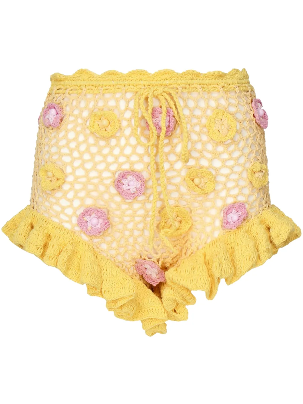 Celia B crochet-knit shorts