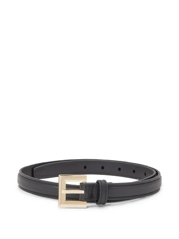 Anine Bing black leather belt ANINE BING Signature Link Belt - Black main image 4