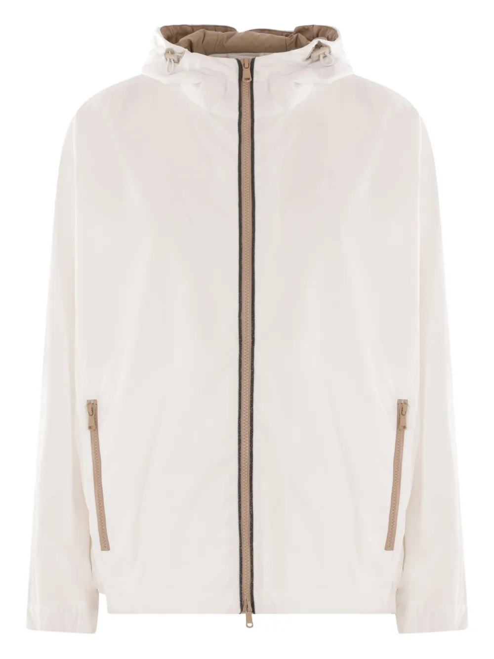 Brunello Cucinelli hooded windbreaker | White | Image 1