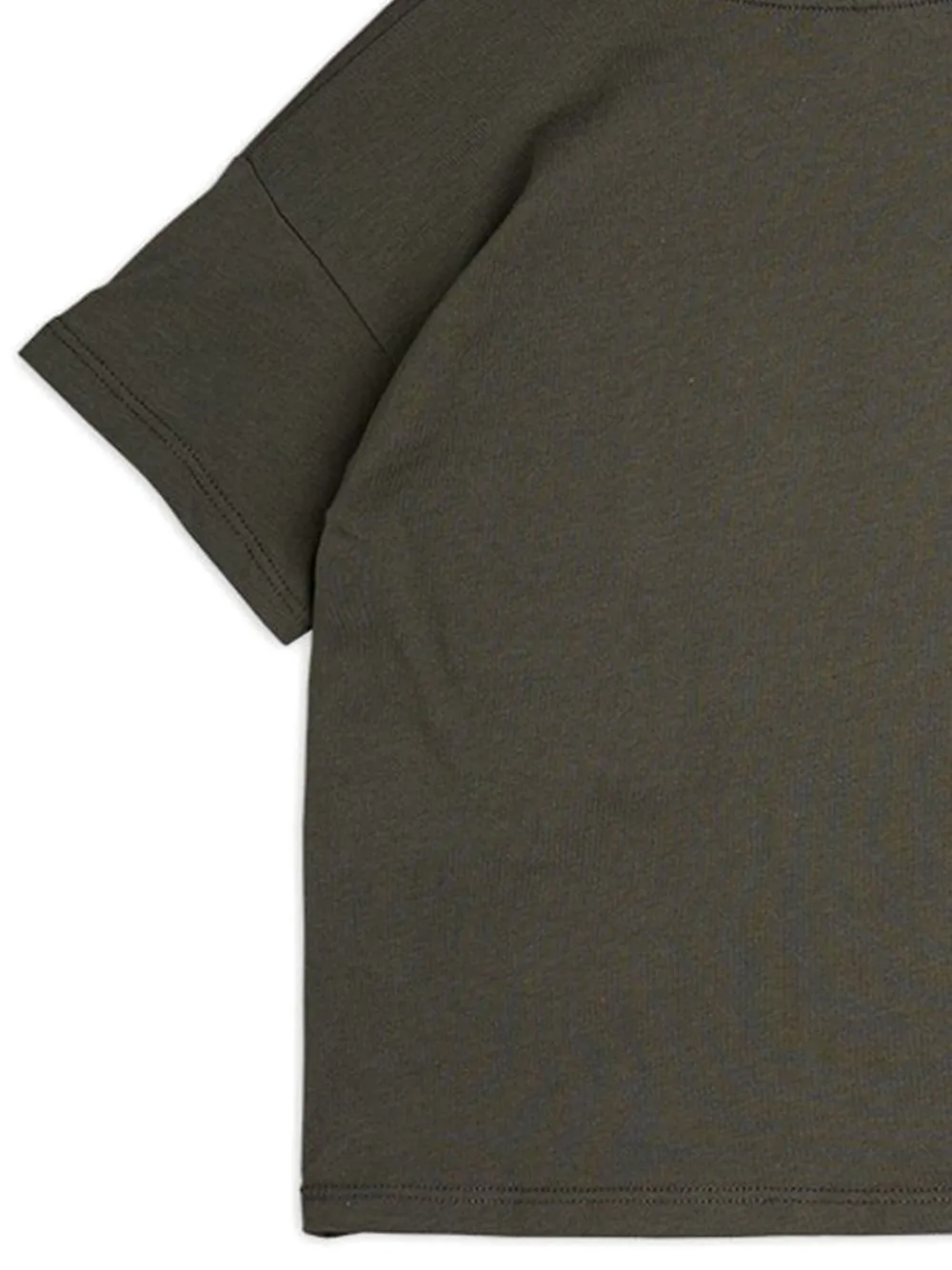 Mini Rodini T-shirt met hart-applicatie Zwart
