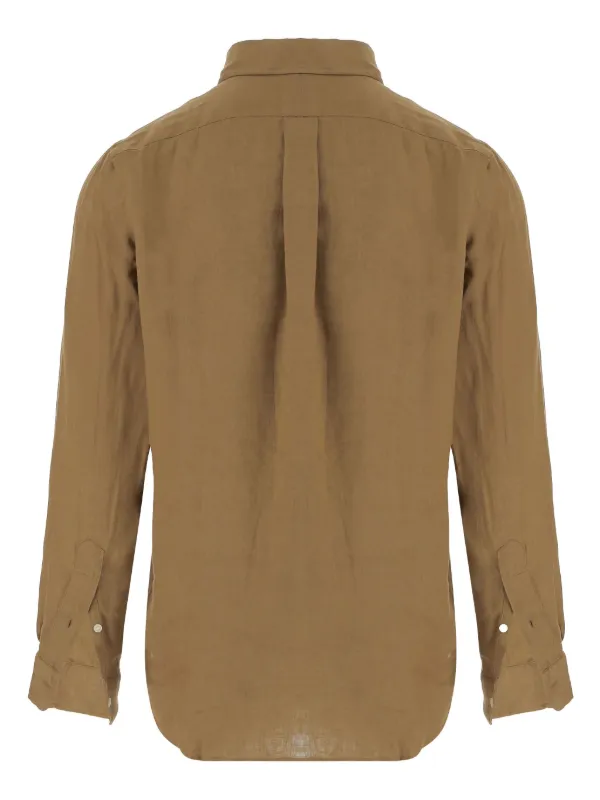Polo Ralph Lauren Cotton Shirt | Brown | FARFETCH JO