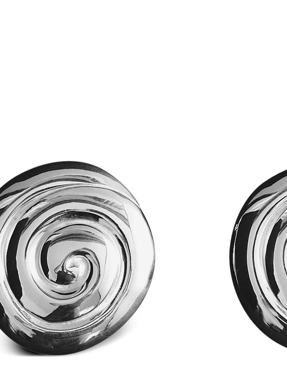 LOUIS ABEL Uzu Round earrings - Zilver