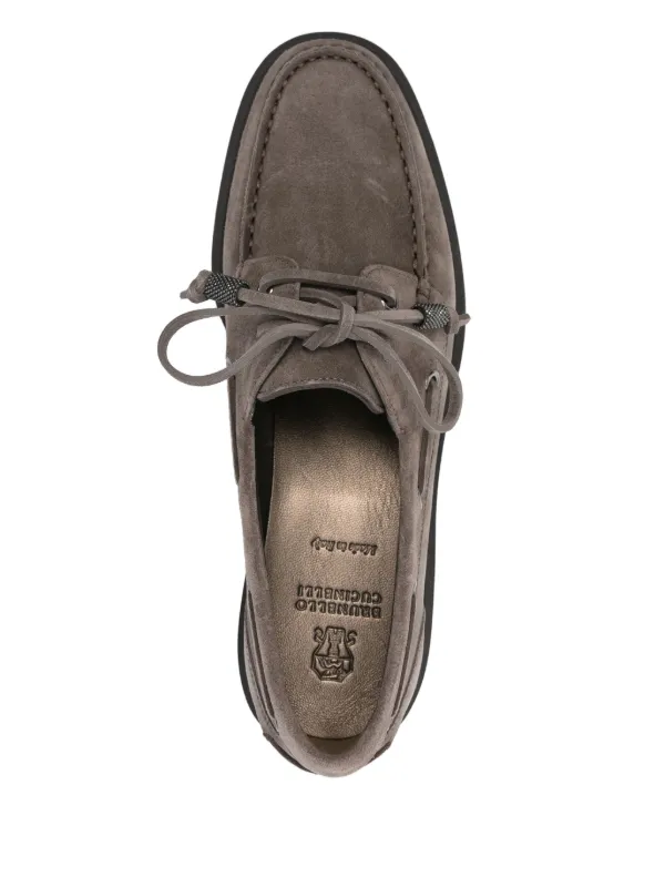 Brunello Cucinelli Sail Penny Loafers | Brown | FARFETCH