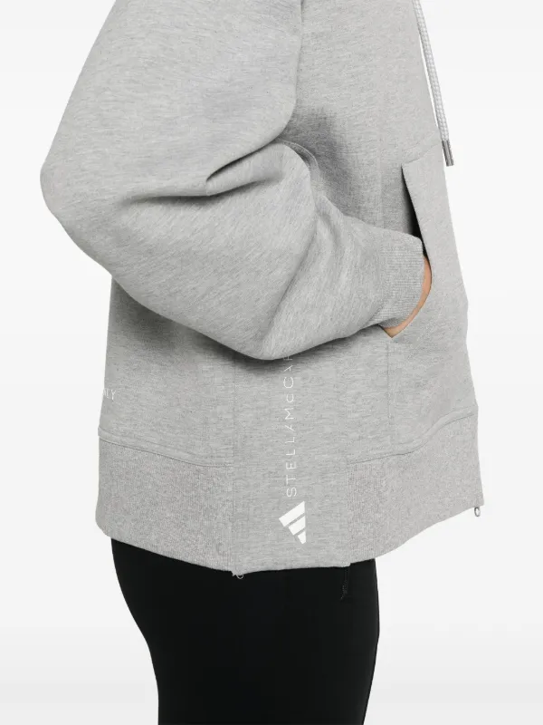 Adidas By Stella McCartney TrueLife Hoodie Grey FARFETCH TH