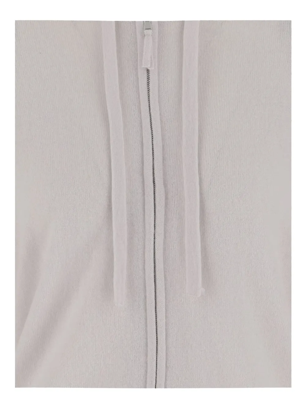 Allude Gebreide hoodie Grijs