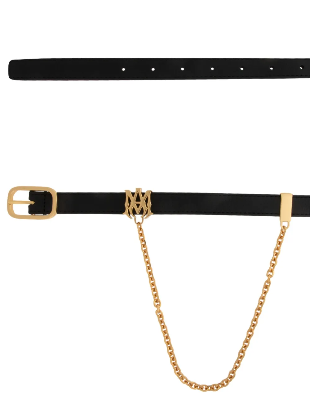 AMIRI chain-detail leather belt - Zwart