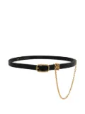 AMIRI chain-detail leather belt - Black