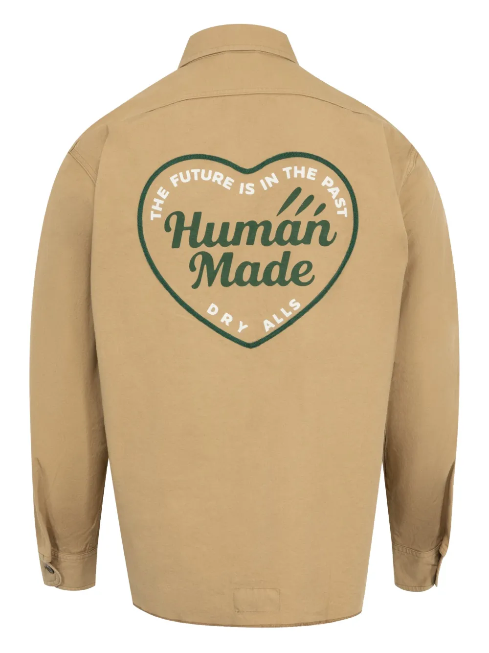 Human Made Overhemd met logoprint - Beige