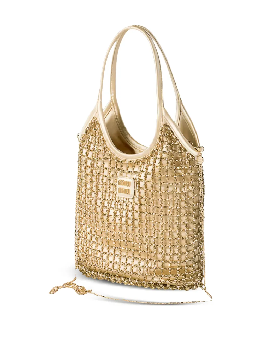 Miu Ivy shopper Goud