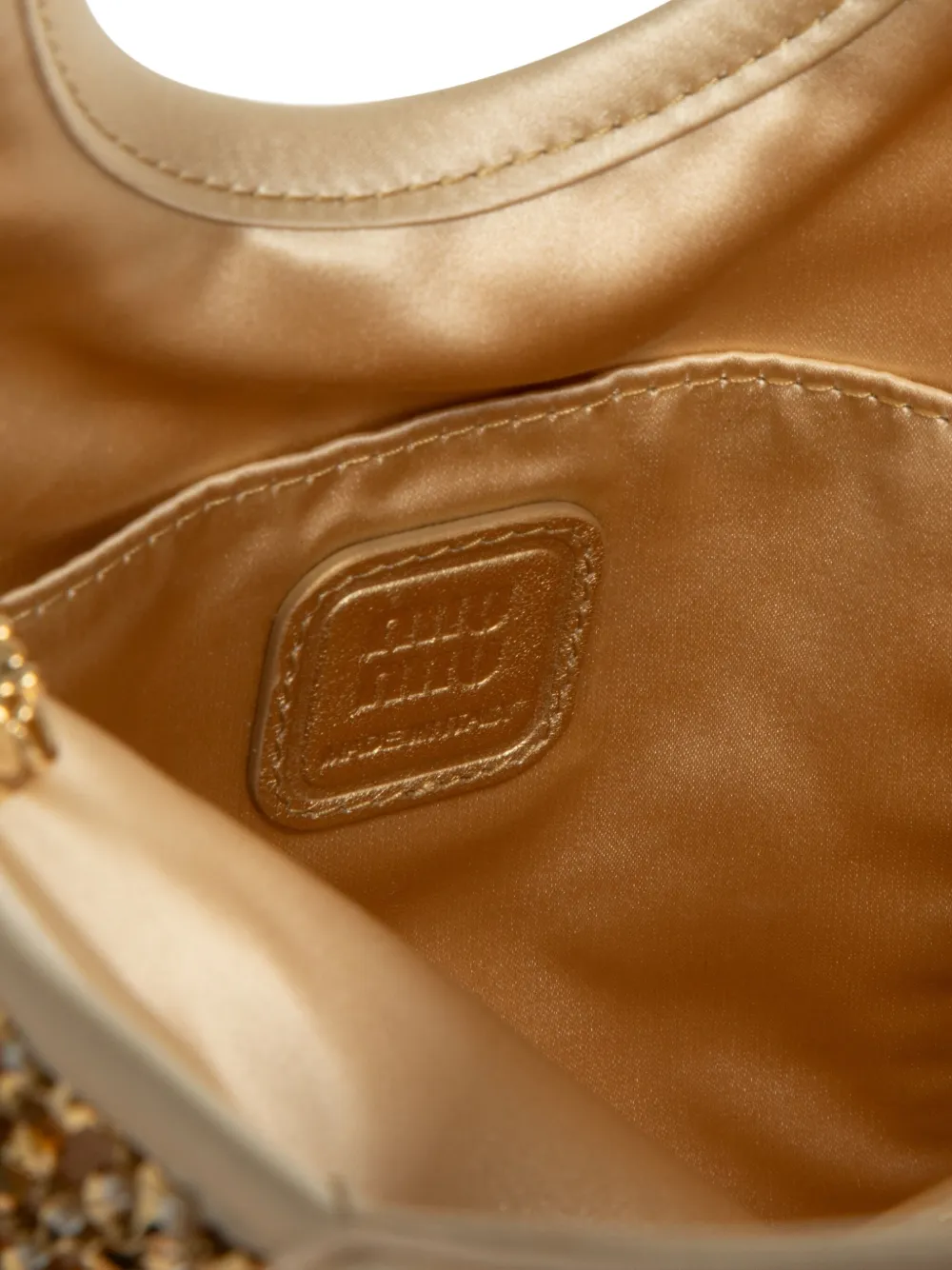 Miu Ivy shopper Goud