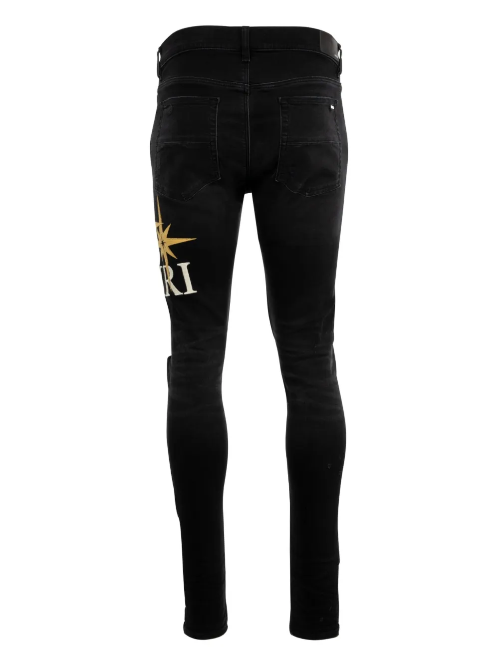 AMIRI Starbust-appliqué skinny jeans - Zwart