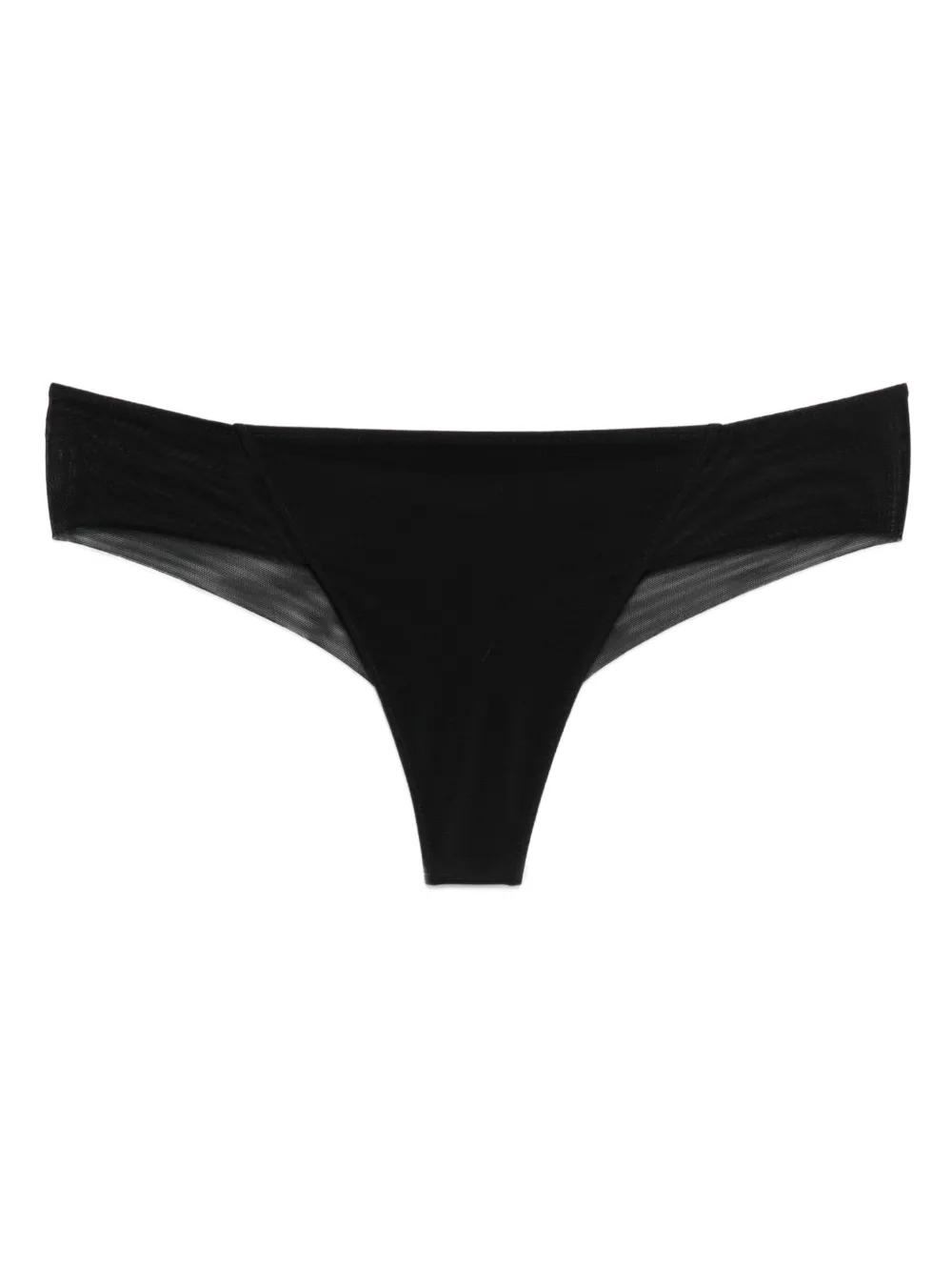 La Perla Tanga con inserti in rete - Nero