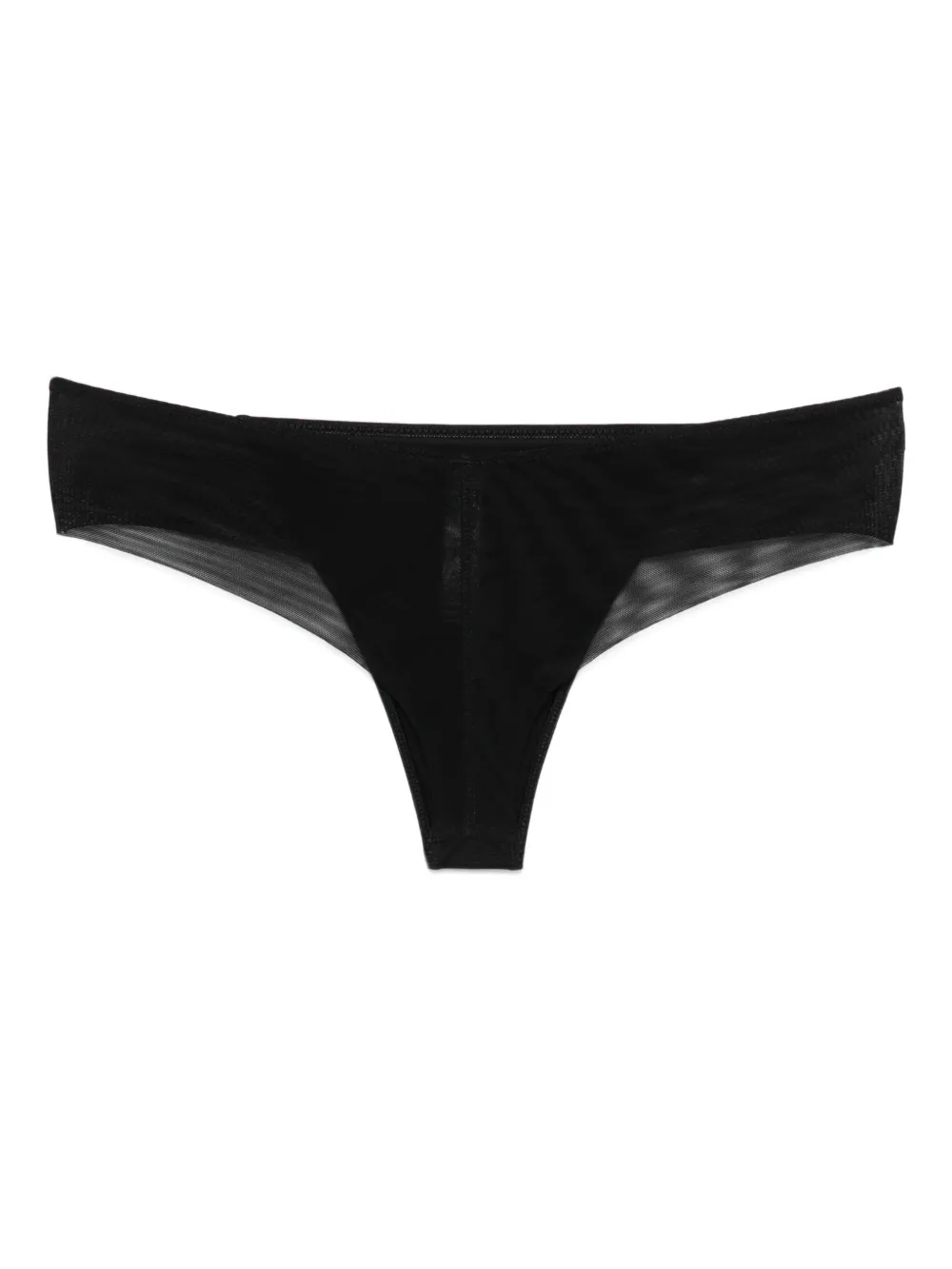 La Perla String met mesh vlakken Zwart